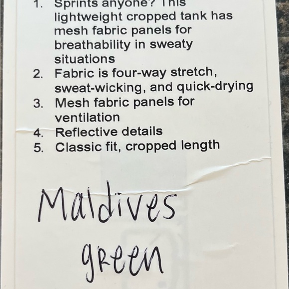 Lululemon Sculpt Cropped Tank - Picture 7 of 7